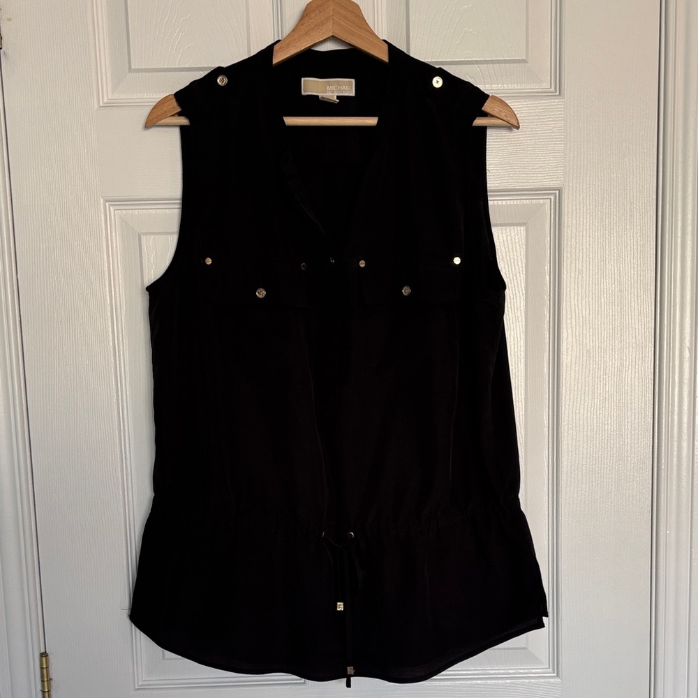 Michael Kors sleeveless utility blouse